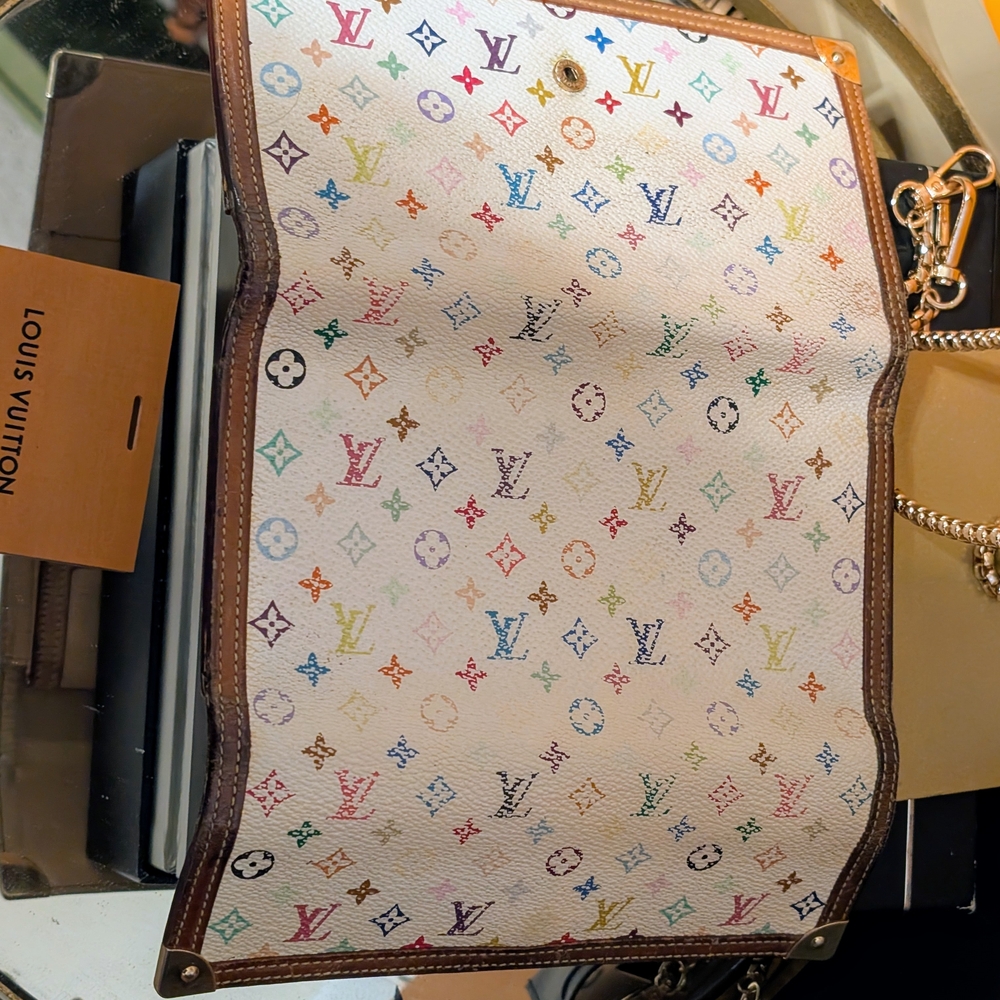 Vintage Louis Vuitton Colorful Monogram Sarah Wallet - Picture 5 of 11